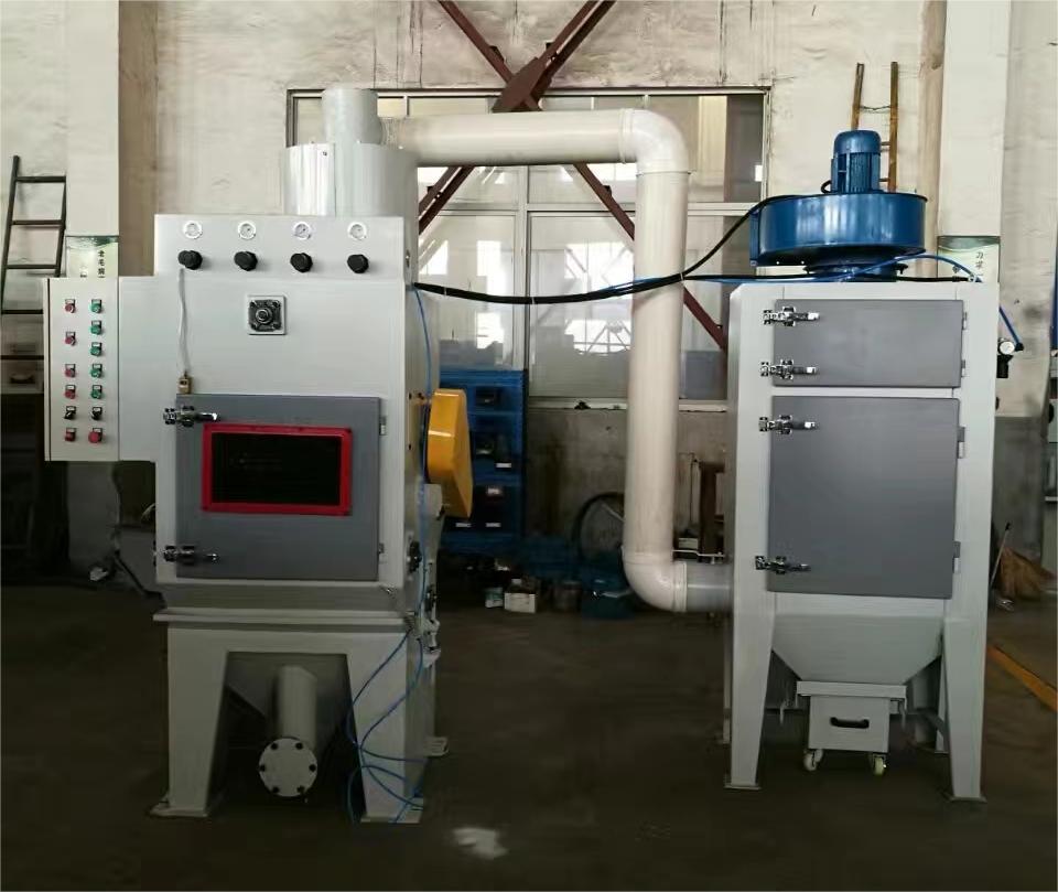 忠县中小型零件履带式自动喷砂机高效清洁省时省力