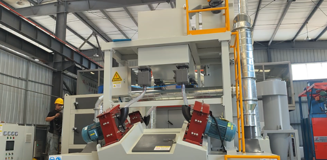 忠县板材除锈强化，通过式抛丸机应用案例