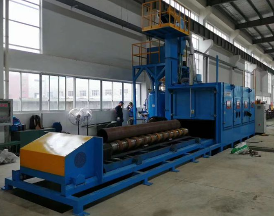 忠县喷砂机在管道除锈中的现场施工应用