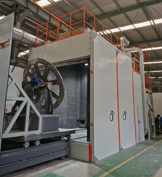 忠县封闭式喷砂房，环保与处理效果双保障