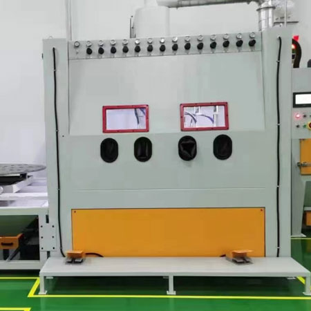 忠县高效生产，从箱体手动喷砂机开始，提升零部件质量